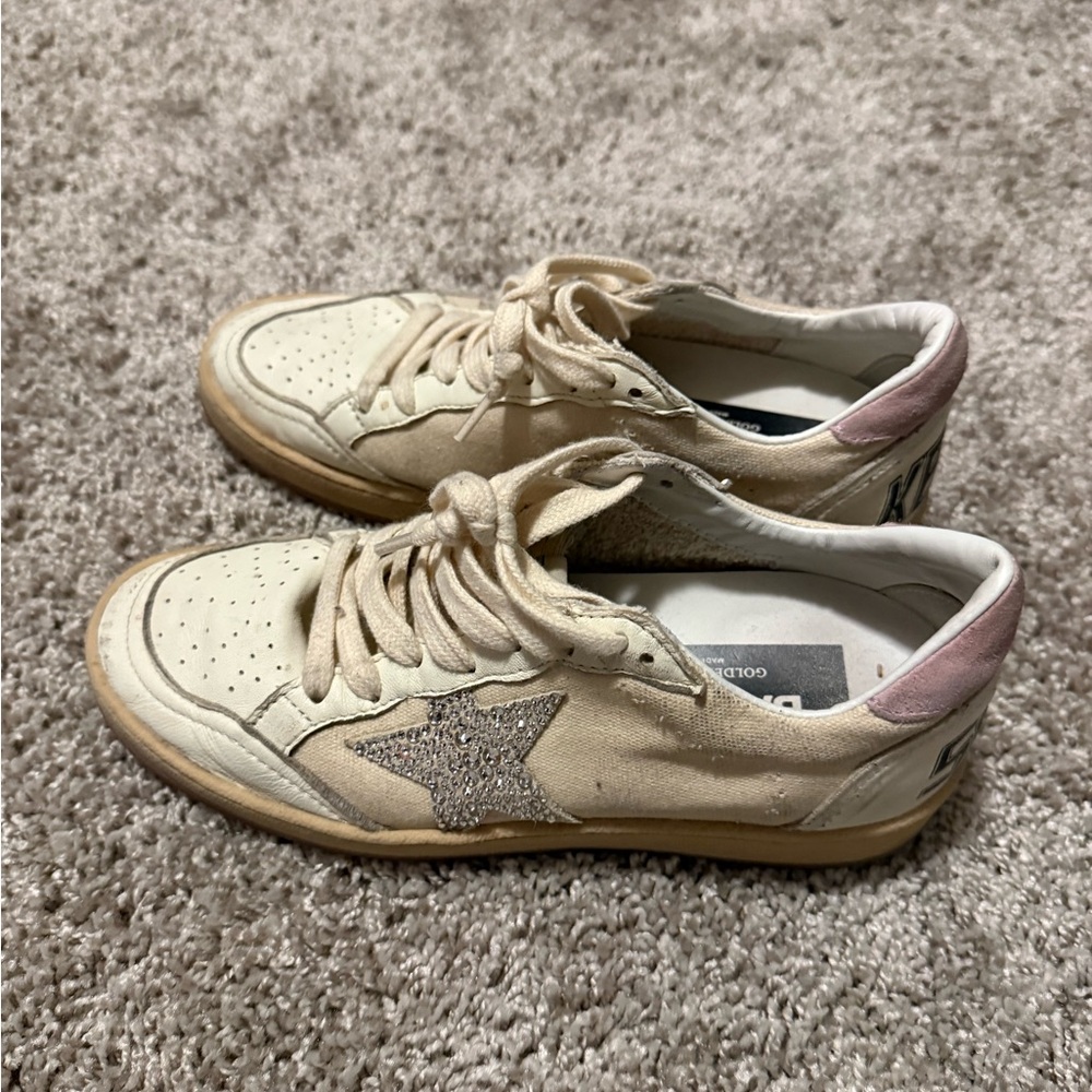 Golden Goose Size 5 Ball Star Gem's Sneakers. ⚡️💗 - Picture 2 of 5